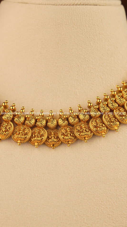 RAJASI GOLD KAASU NECKLACE