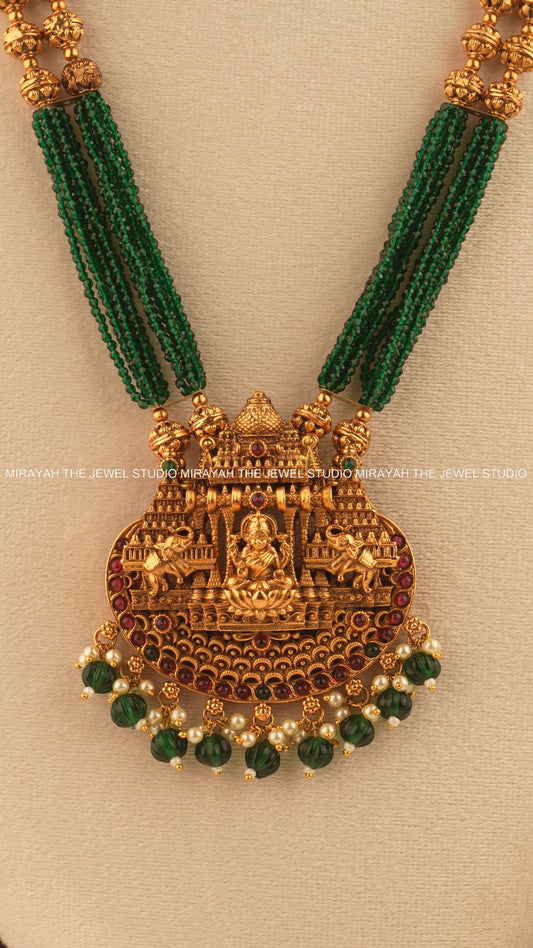 SIMHASANA LAKSHMI HARAM - GREEN