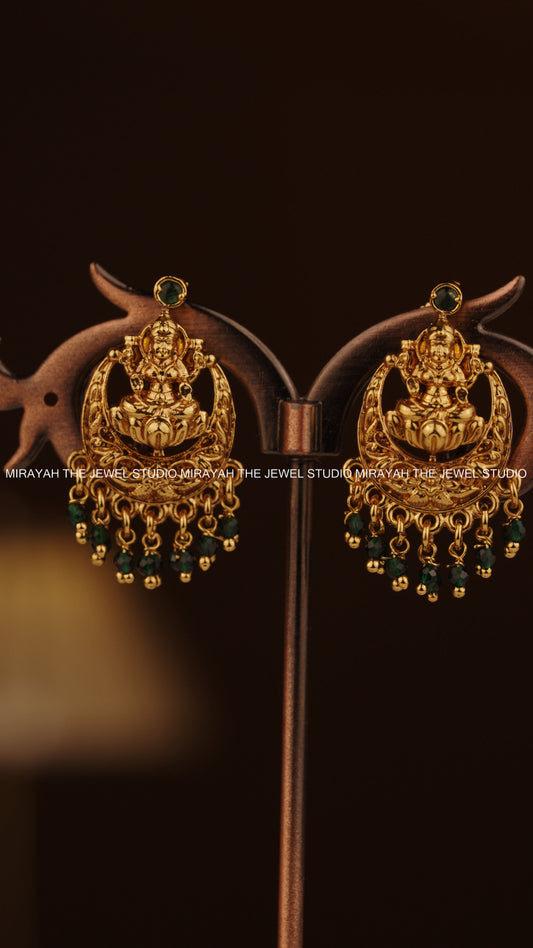 SRI VARNAM JHUMKA - GREEN