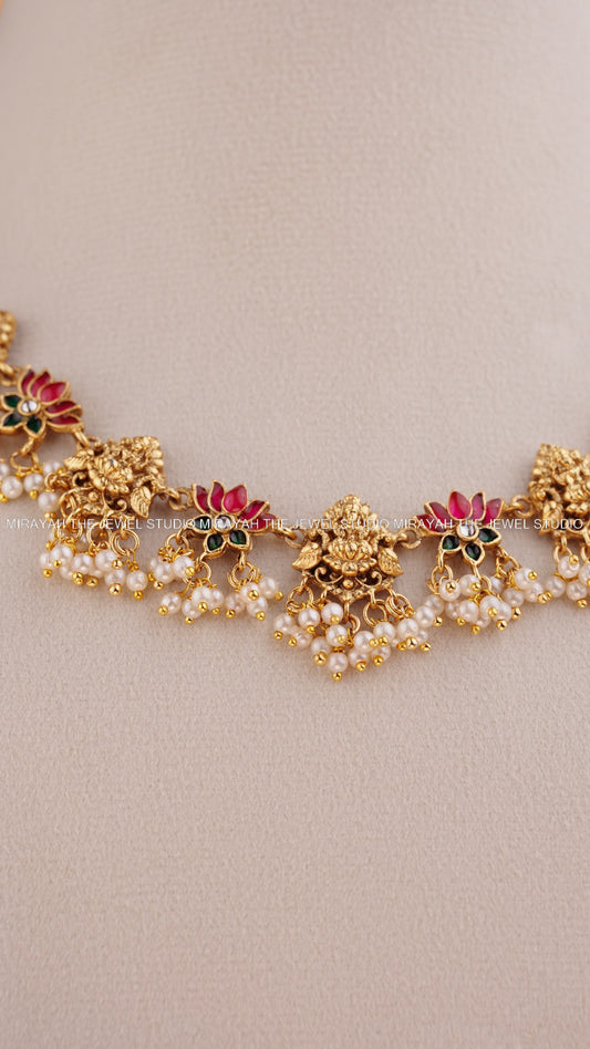 PADMA RAGINI PEARL NECKLACE