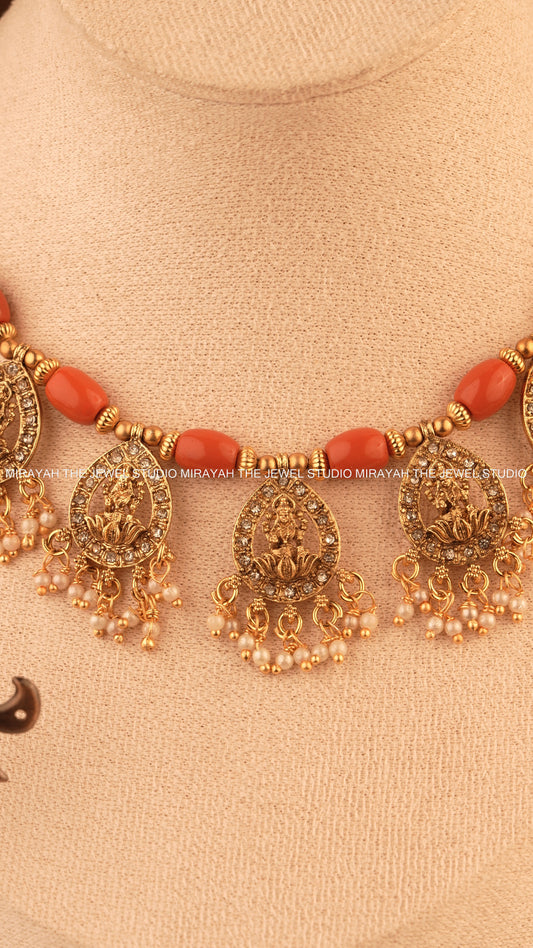 CORAL DEVI NECKLACE