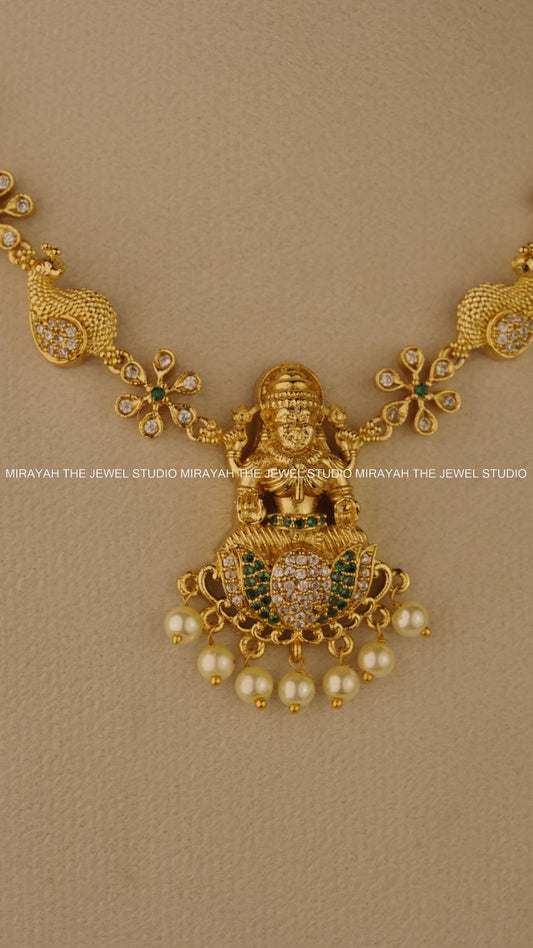 GOLDEN BLOSSOM LAKSHMI NECKLACE