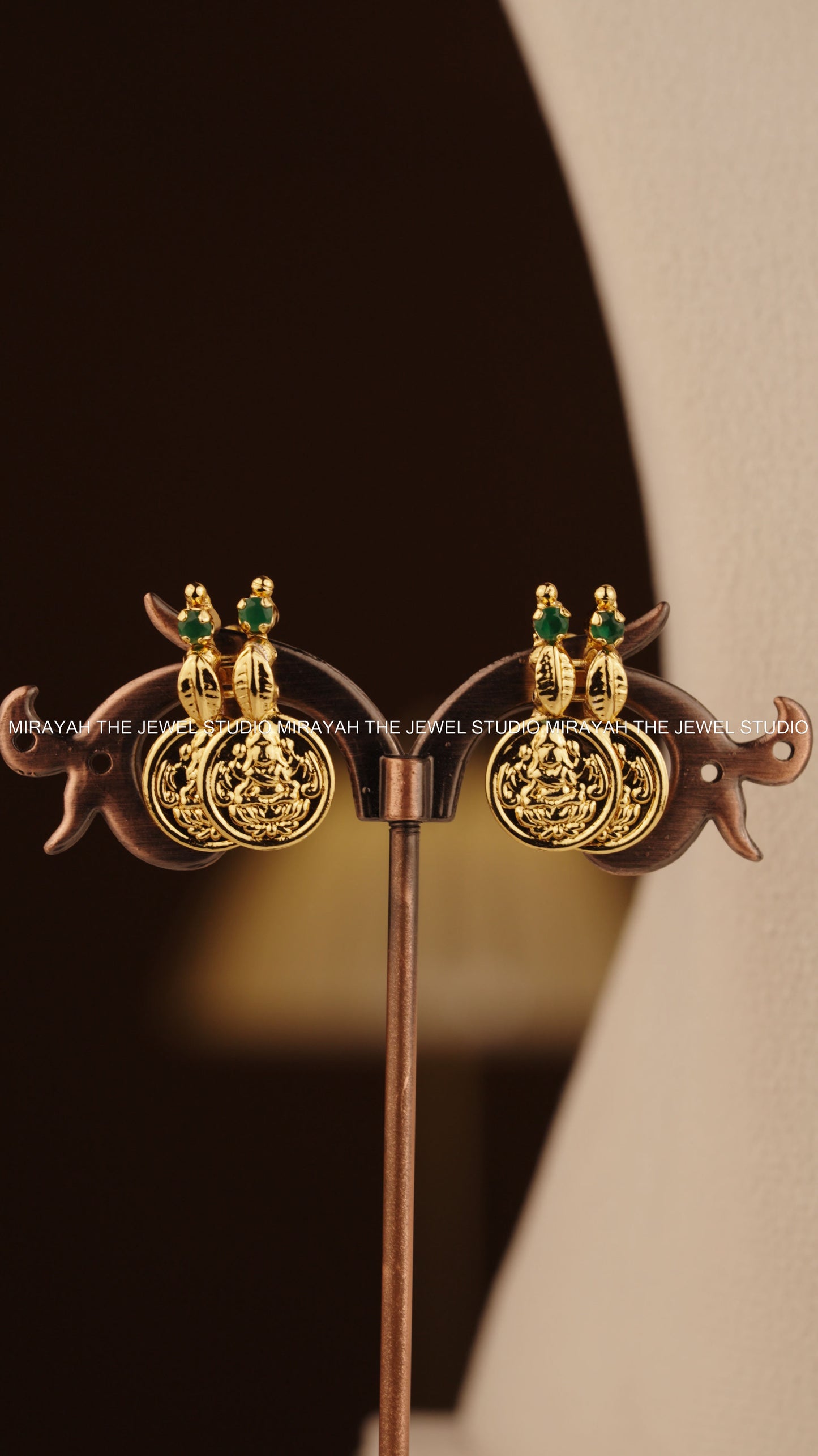 RAJALAKSHMI ROYALE KAASU NECKLACE - GREEN