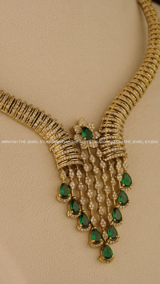 IMPERIAL STONEFALL NECKLACE - EMERALD