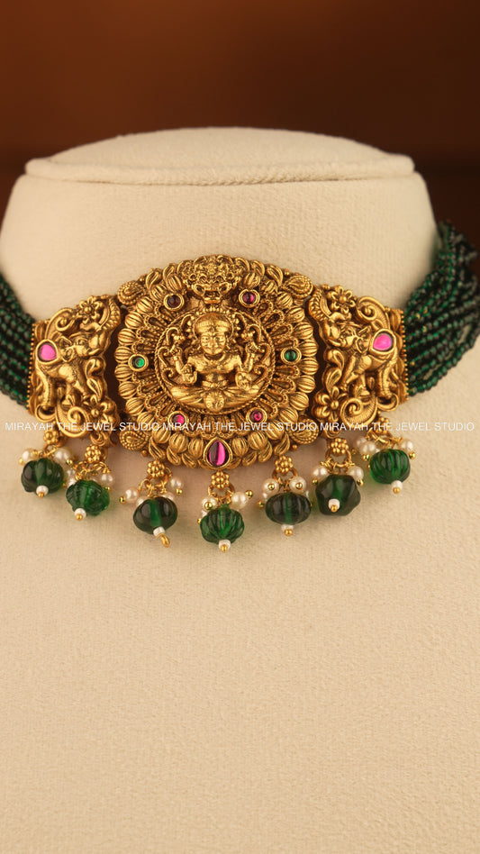 MANGALA DEEPA CHOKER - GREEN