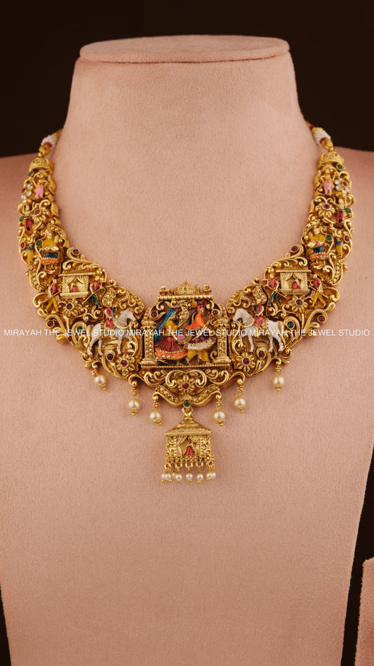 RAAS RANG MEENAKARI NECKLACE