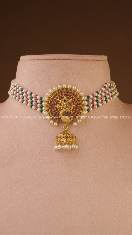 PEACOCK SYMPHONY CHOKER