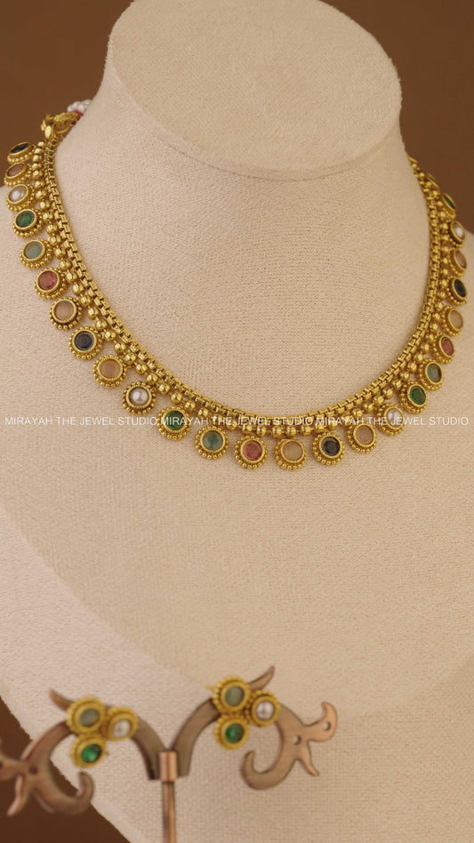 VELVET VARNAM COIN NECKLACE
