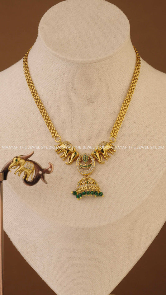 GAJRAJ AD CHOKER - GREEN