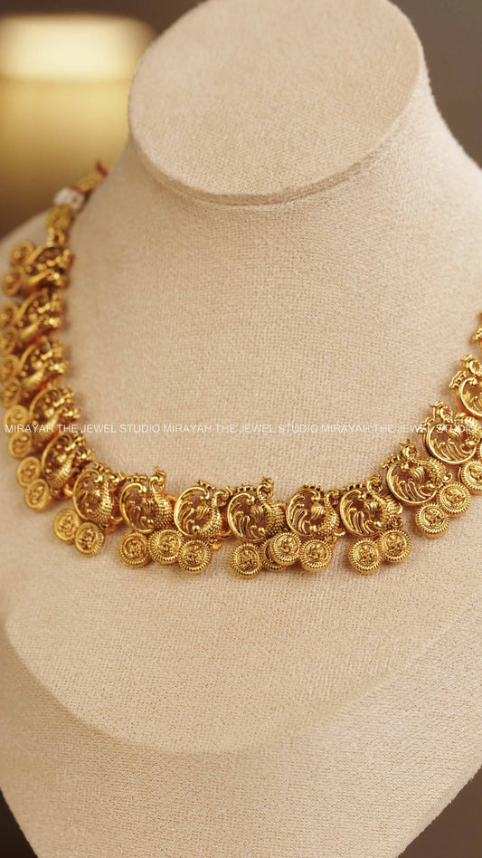 COIN PEACOCK NECKLACE