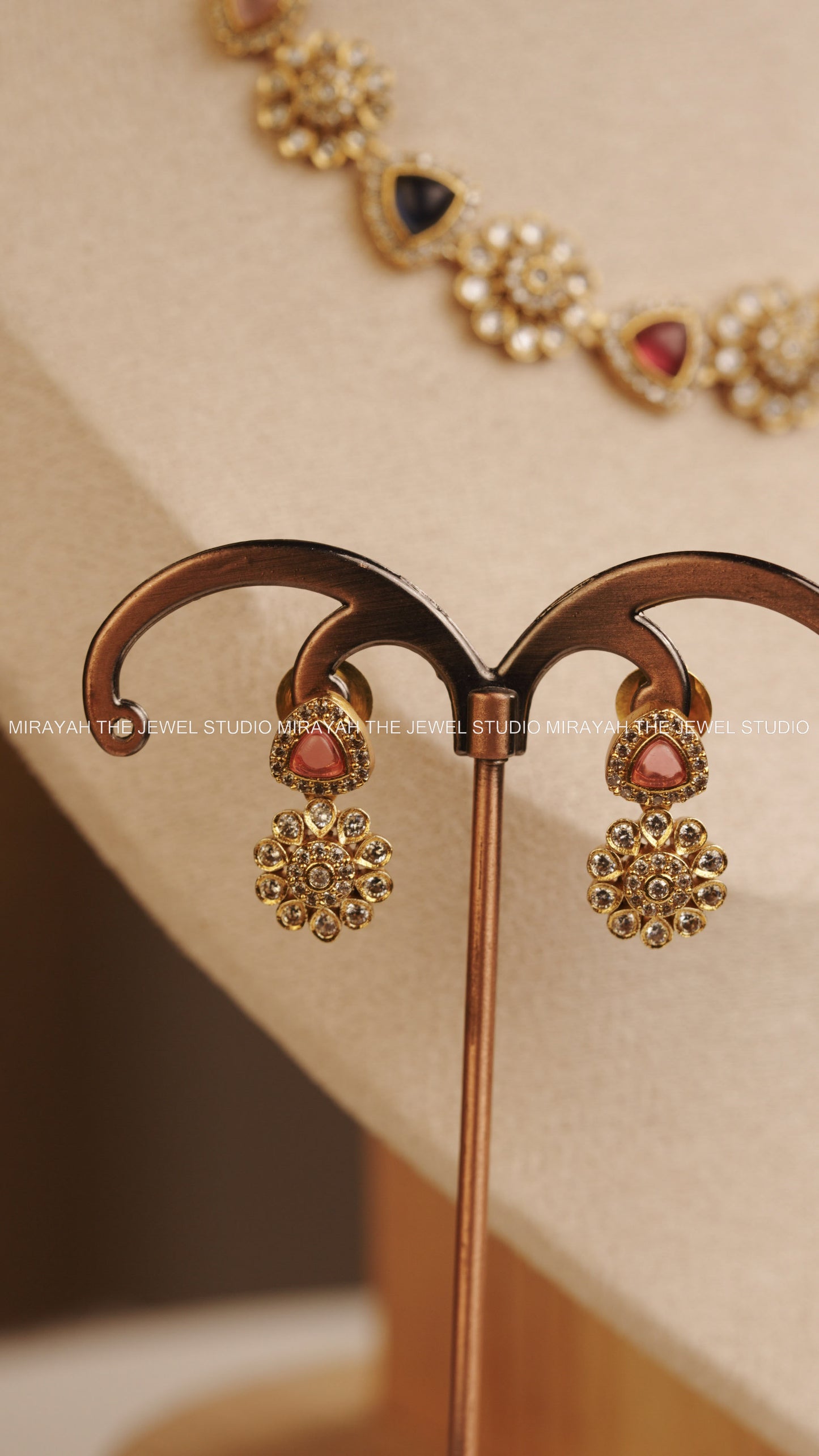 PREMIUM AD NAVARATNA NECKLACE