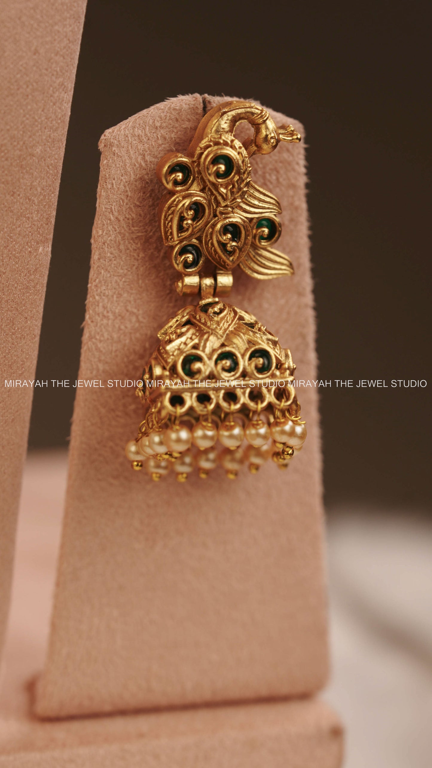 PEARL RADHE KRISHNA HARAM - GREEN