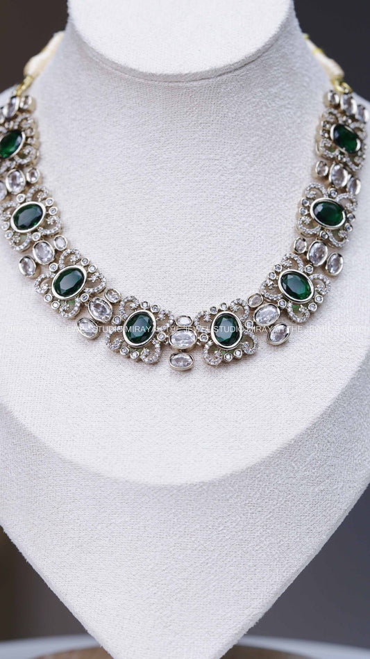 BUTTERFLY DIAMOND ALIKE NECKLACE