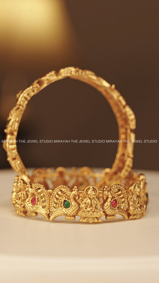 PEACOCK SEQUENCE BANGLE (2PC)