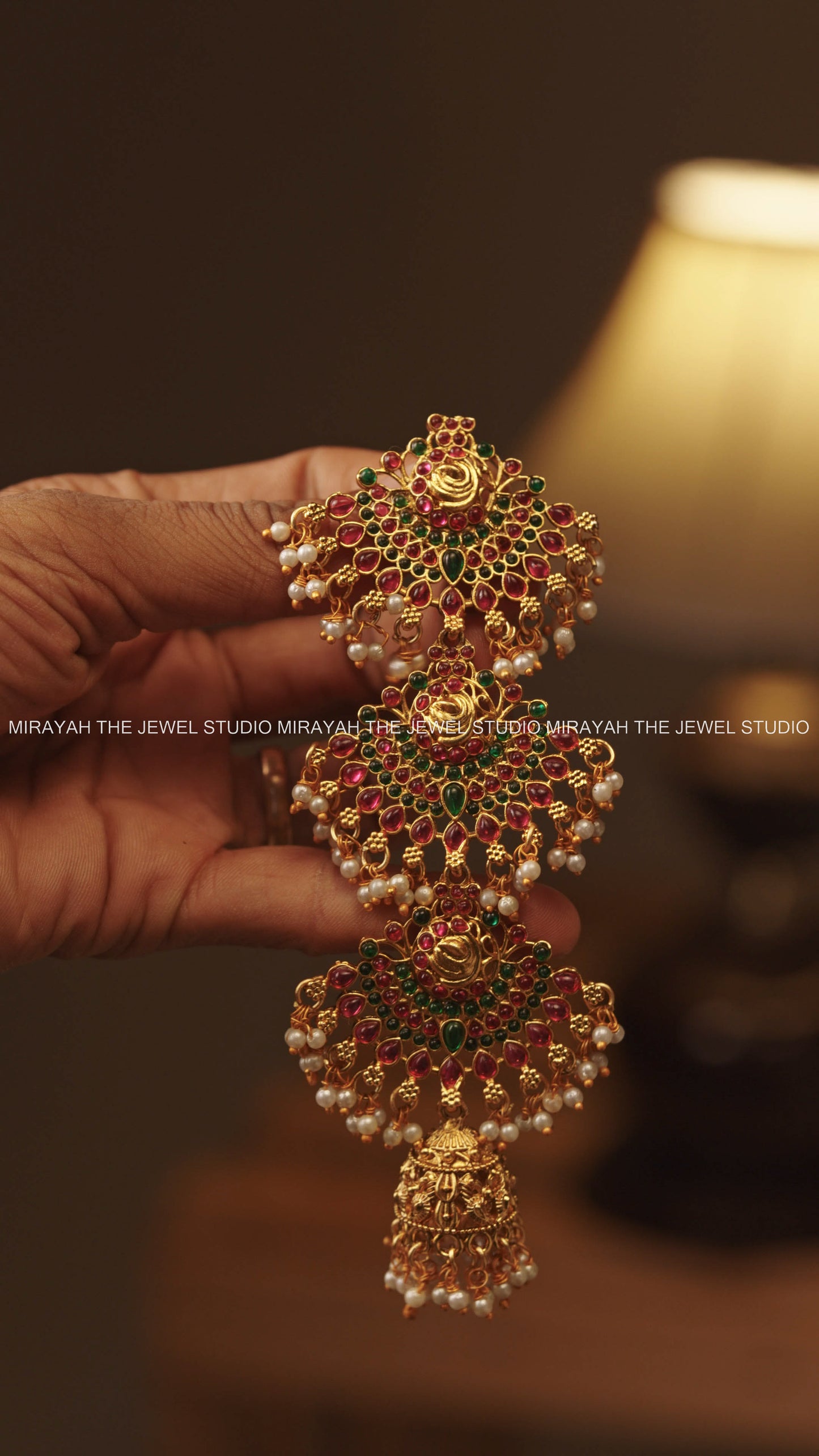 VIKRAMI 3 STEP JADA BILLA - RED AND GREEN