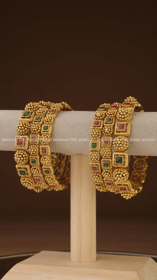 MANI MANDALA BANGLES (6PC)