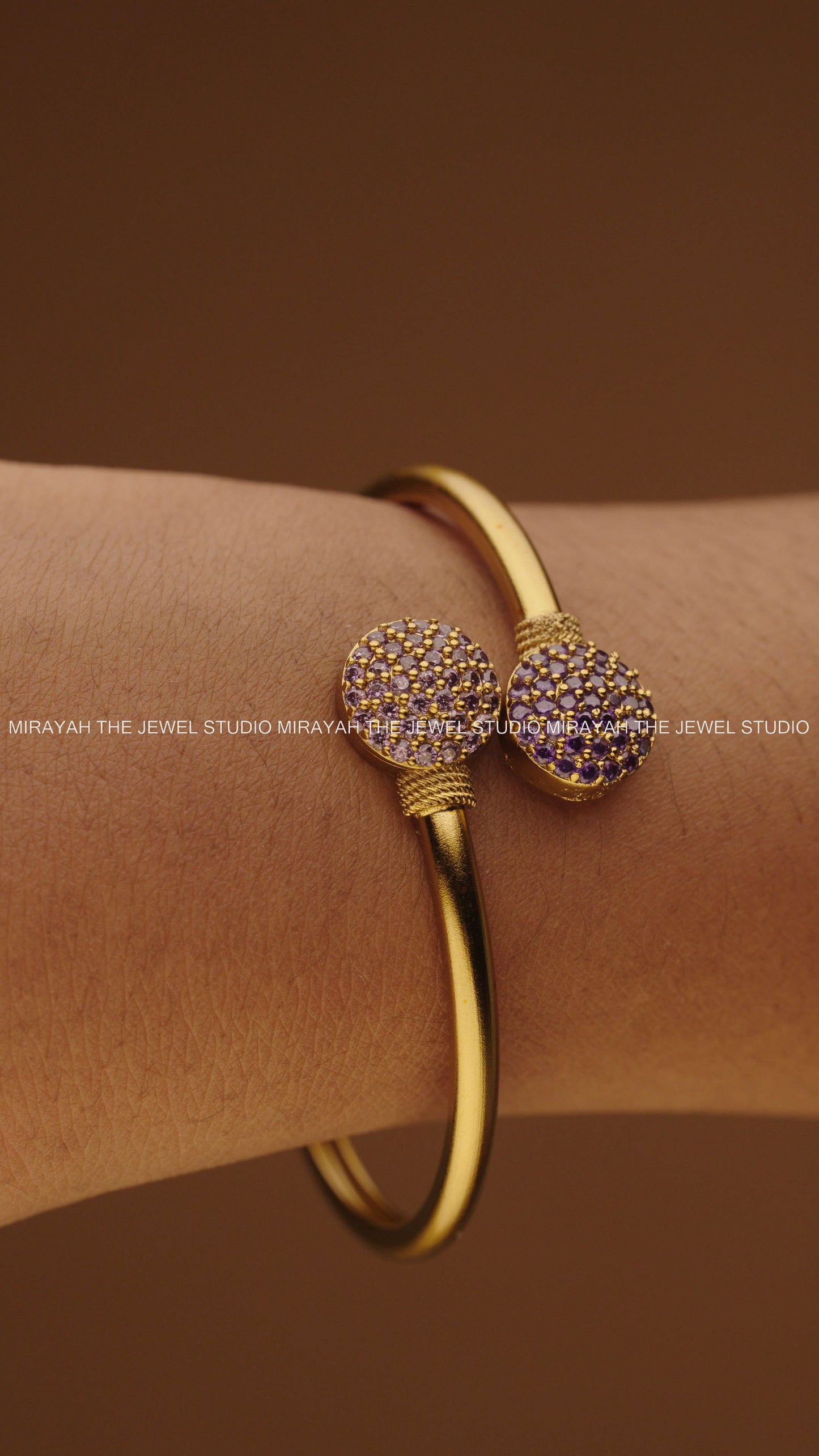 BLOOMSTONE BRACELET(FREE SIZE) - VIOLET