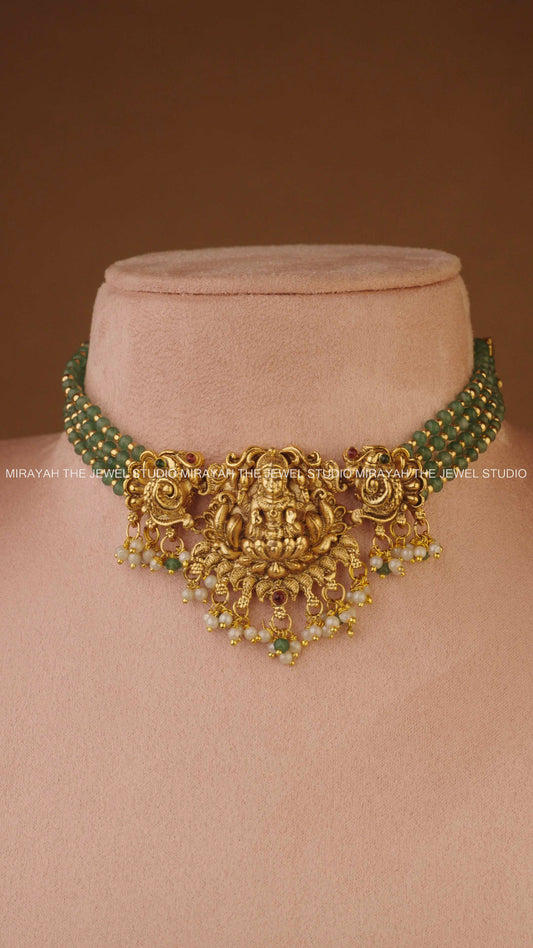 VISHRUTHI LAKSHMI CHOKER - MINT GREEN