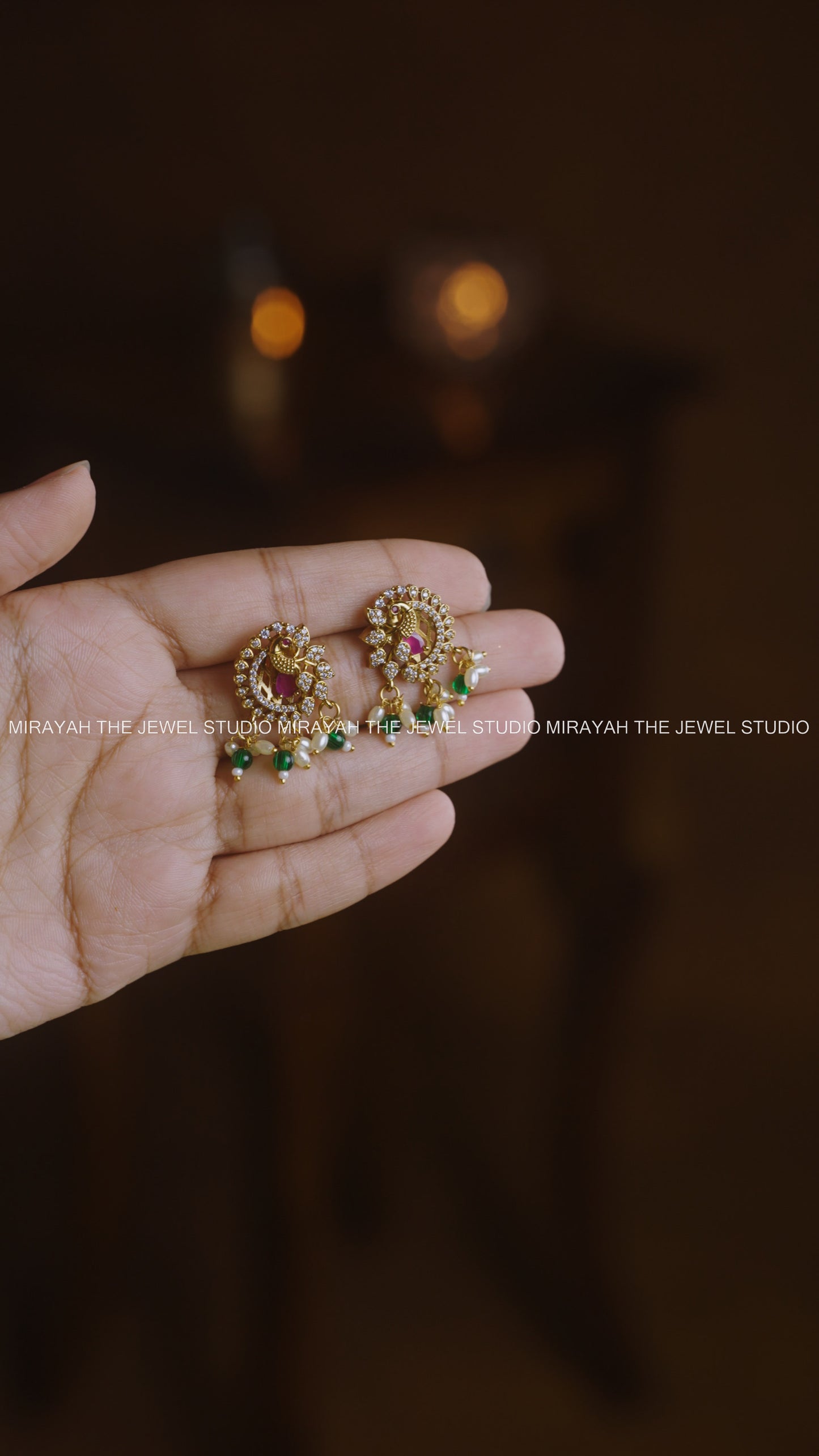 PEACOCK PENDANT GUTTAPUSALU HASLI NECKLACE