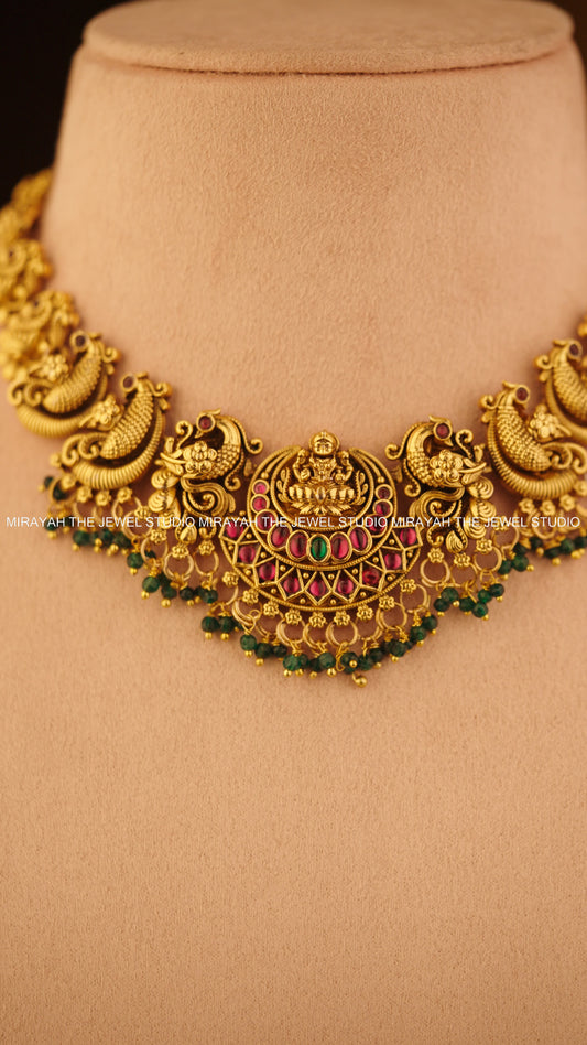 VEDA LAKSHMI NECKLACE - GREEN