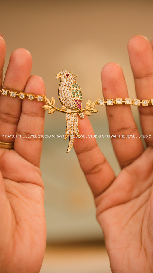 PREMIUM GOLDEN PARROT NECKLACE