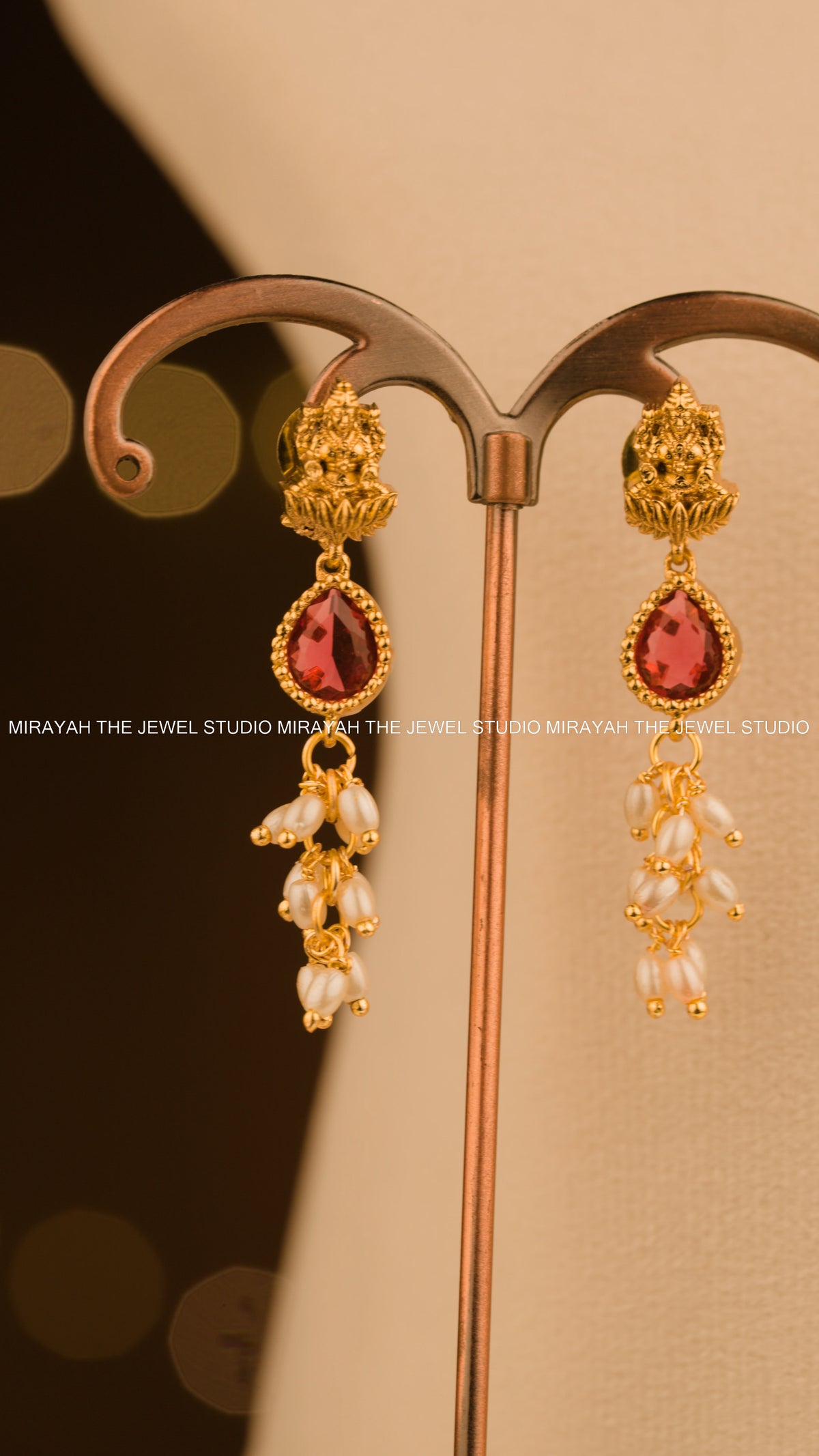 NAVARATNA TEMPLE NECKLACE