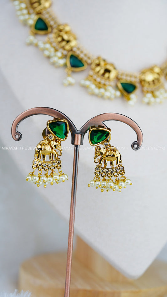 AD TUSKER SEQUENCE NECKLACE - GREEN