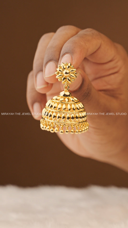 SHUBHARANG BELLS JHUMKA / EARRING (GOLD PLATED)