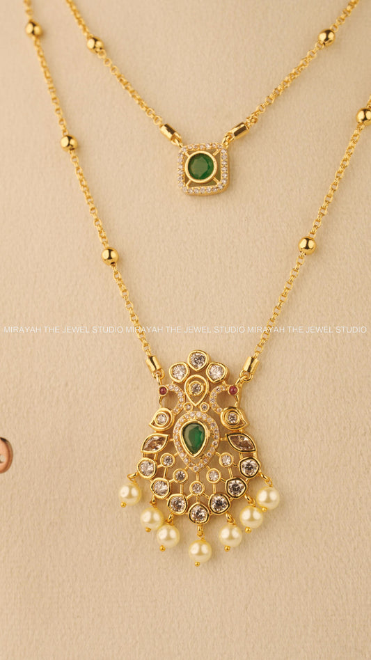 GREEN STREAKS LAYERED HARAM