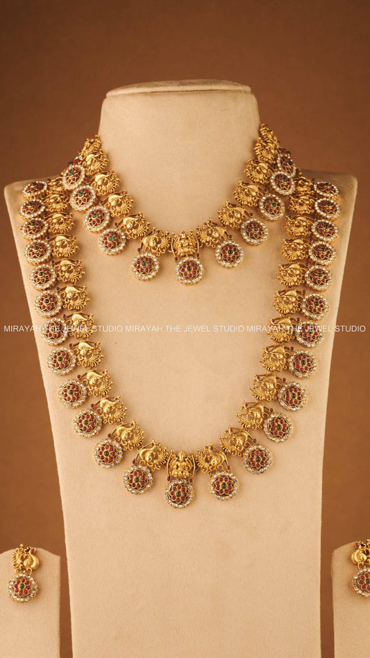ROUND RUBY BRIDAL COMBO WITH HIP CHAIN