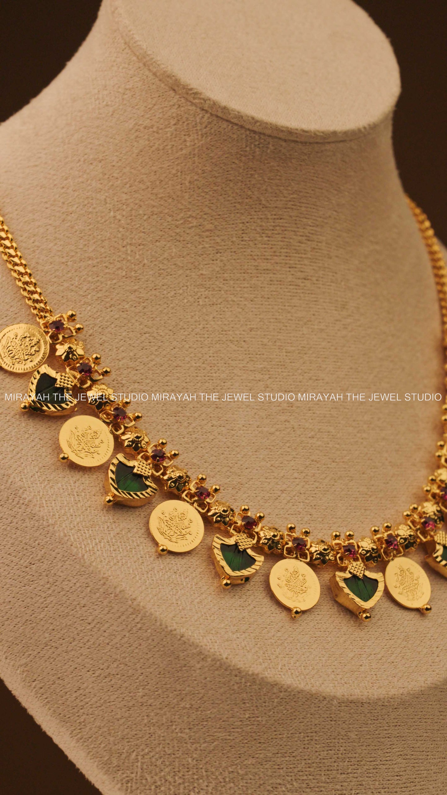 SWARNA PALAKKA NECKLACE - GOLD PLATED
