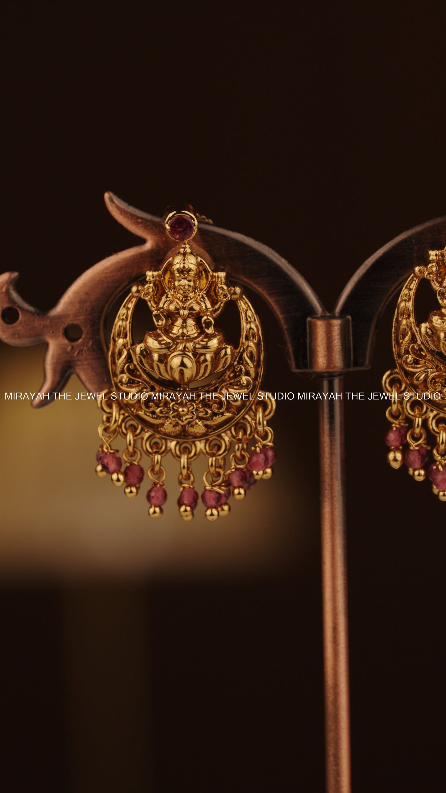 SRI VARNAM JHUMKA - RUBY