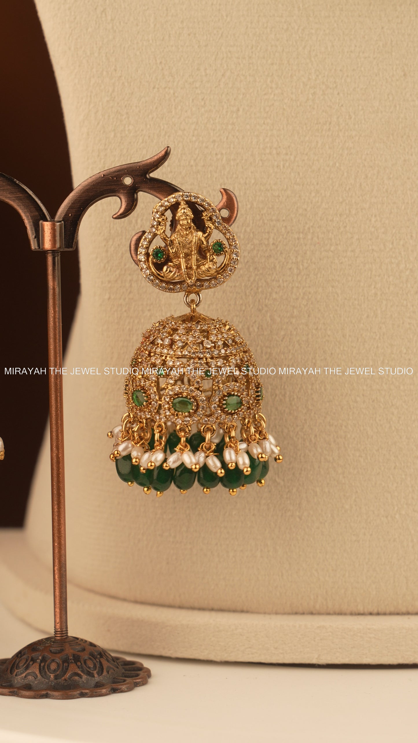 GAJA AISHWARYA NECKLACE - GREEN