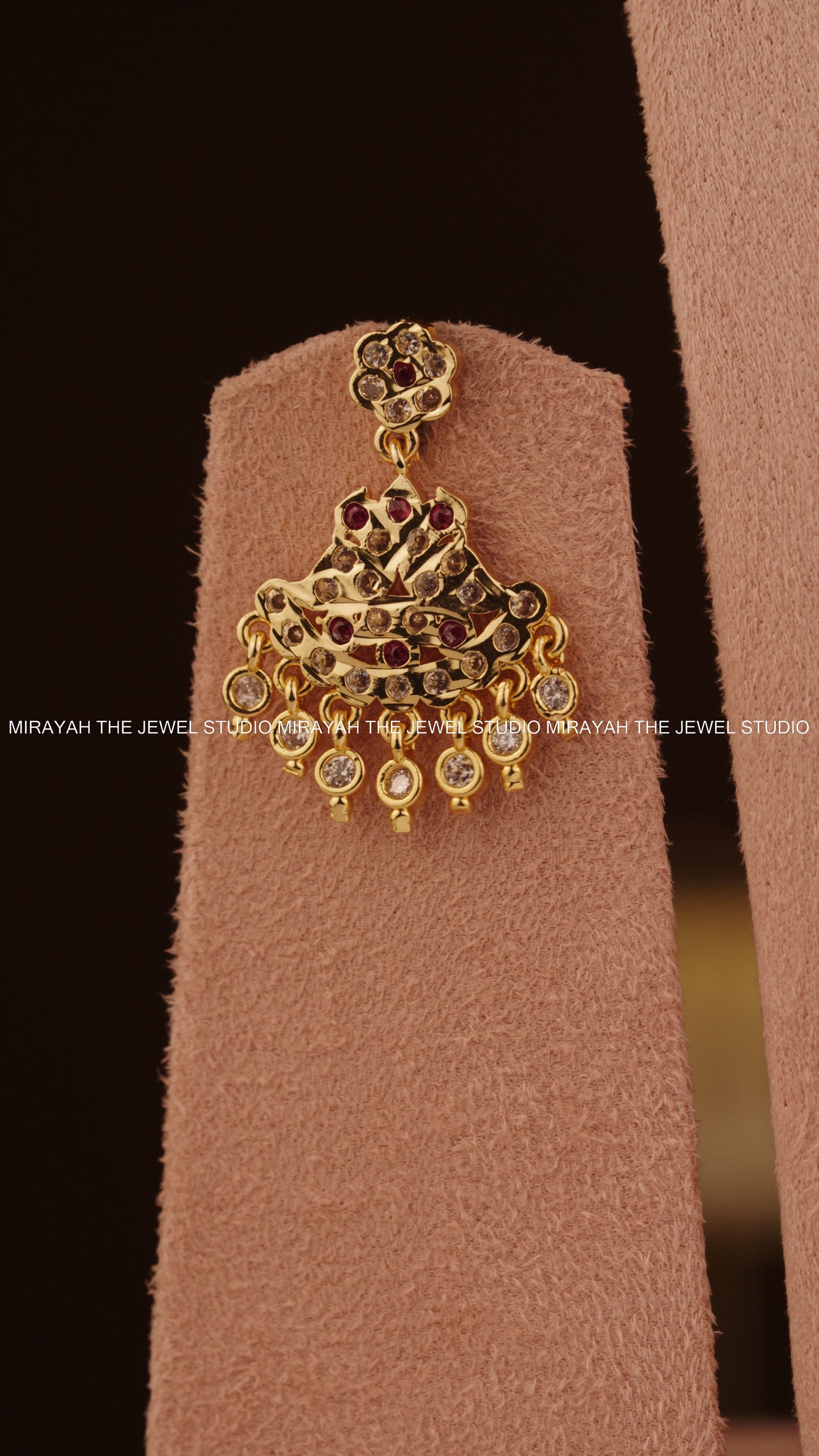 SWARNAPRIYA IMPON NECKLACE - RUBY
