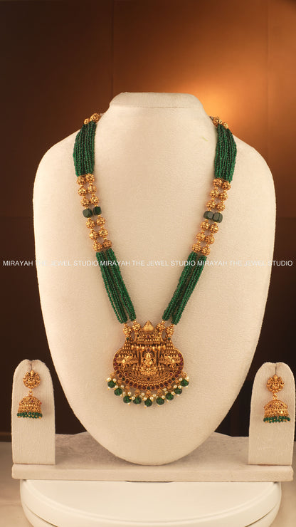 SIMHASANA LAKSHMI HARAM - GREEN