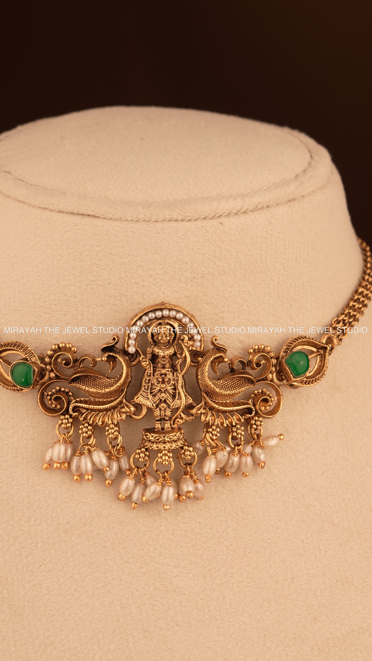LAKSHYA GUTTAPUSALU CHOKER - GREEN