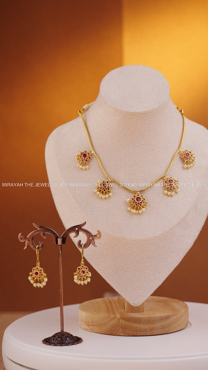 TWILIGHT FLOWERS NECKLACE - PINK