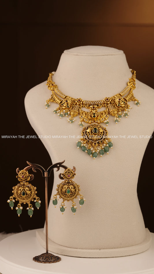 MIRAYAH MARAKATA ROYALE NECKLACE