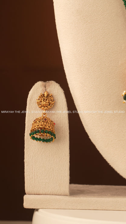 SIMHASANA LAKSHMI HARAM - GREEN