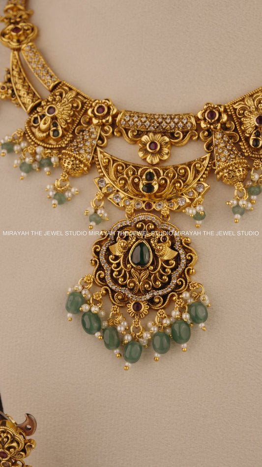 MIRAYAH MARAKATA ROYALE NECKLACE