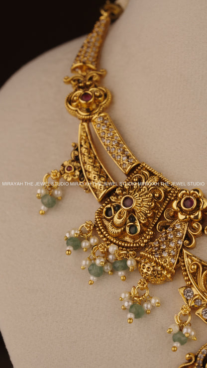 MIRAYAH MARAKATA ROYALE NECKLACE