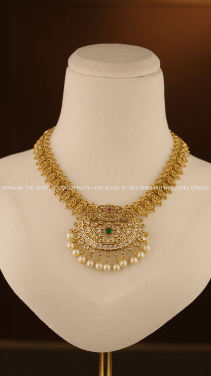 RATNA CHANDRIKA NECKLACE /MID HARAM