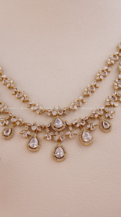 2 LAYER AD DROPLET NECKLACE