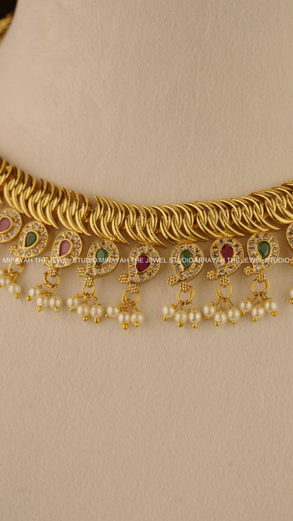 GOLDEN MANGO CHARM NECKLACE