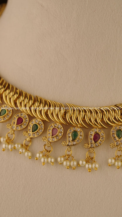 GOLDEN MANGO CHARM NECKLACE