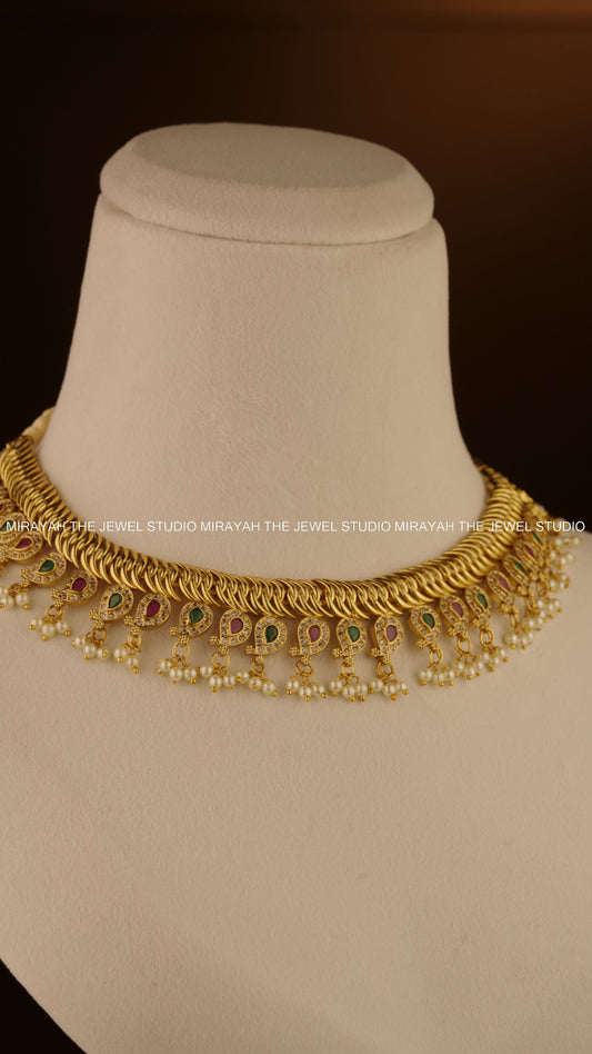GOLDEN MANGO CHARM NECKLACE