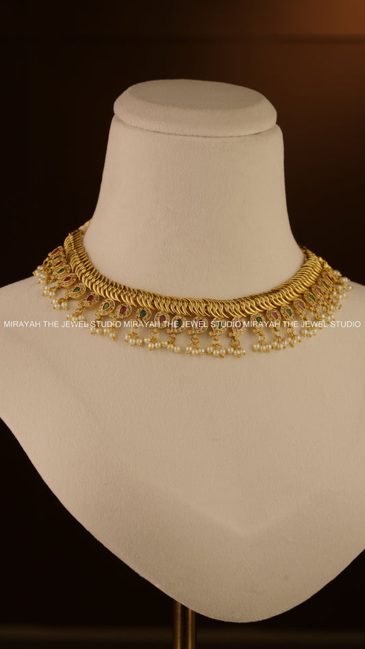 GOLDEN MANGO CHARM NECKLACE
