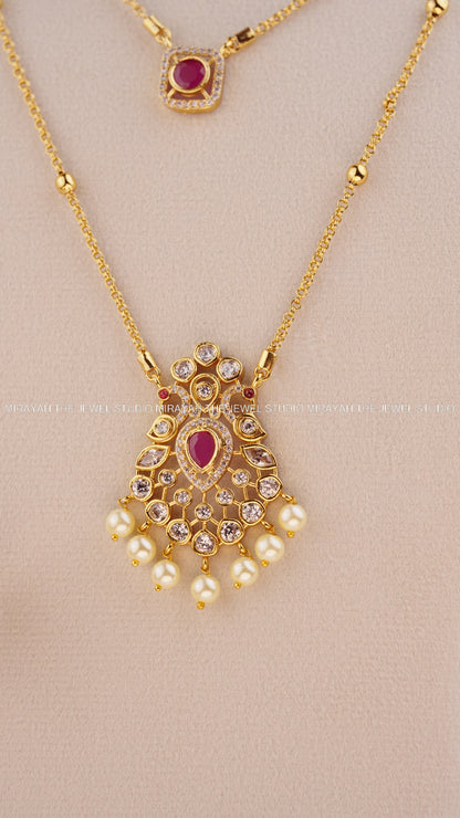 RUBY STREAKS LAYERED HARAM