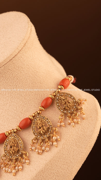 CORAL DEVI NECKLACE