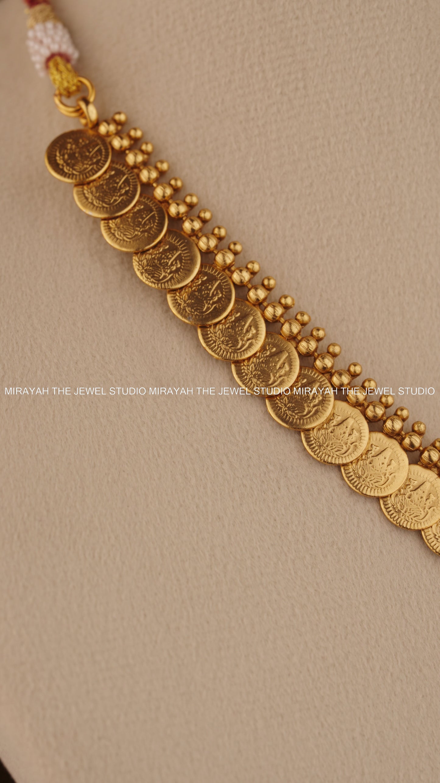 RUBY COIN PEACOCK NECKLACE